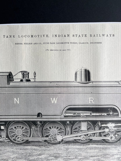 Tank locomotive prent uit The Engineer uit 1897
