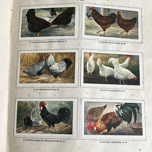 6 Verkade plaatjes De boerderij 1936 (25-30)