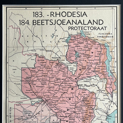Rhodesia (Zimbabwe) en  Beetsjoeanaland protectoraat (Botswana) 1939