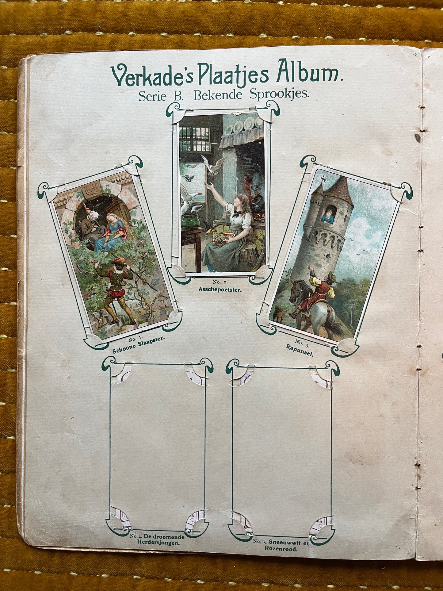 Verkade Bilderalbum 1 (1903) Lose Bilder Serie B Bekannte Märchen