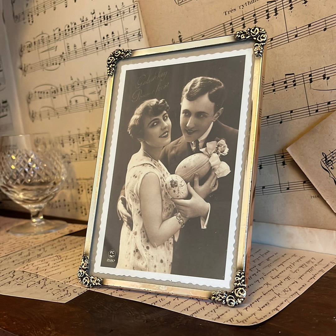 Silver-plated vintage photo frame 10x15cm