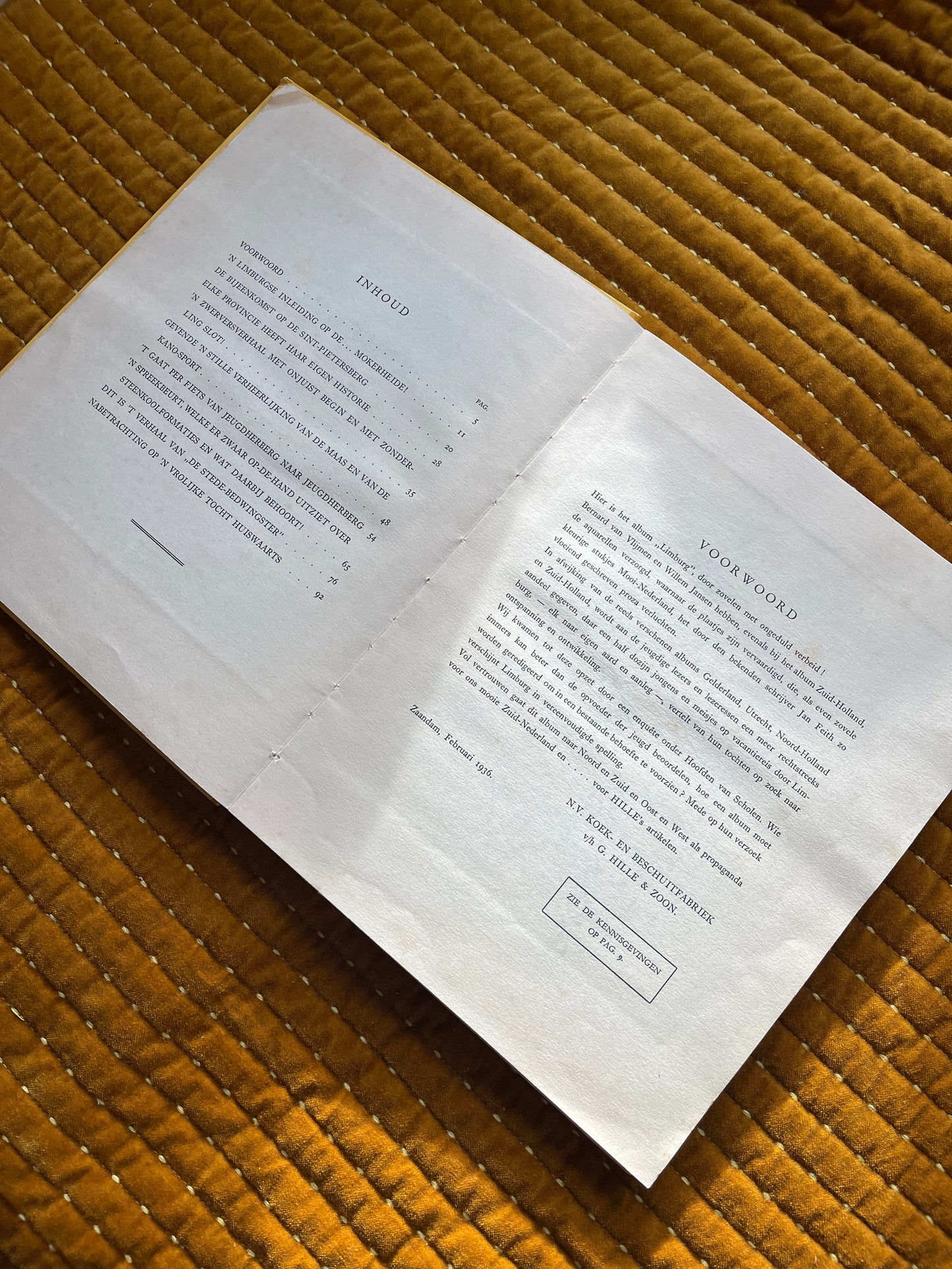 Zwerftochten door ons land Limburg Plaatjesalbum 1936