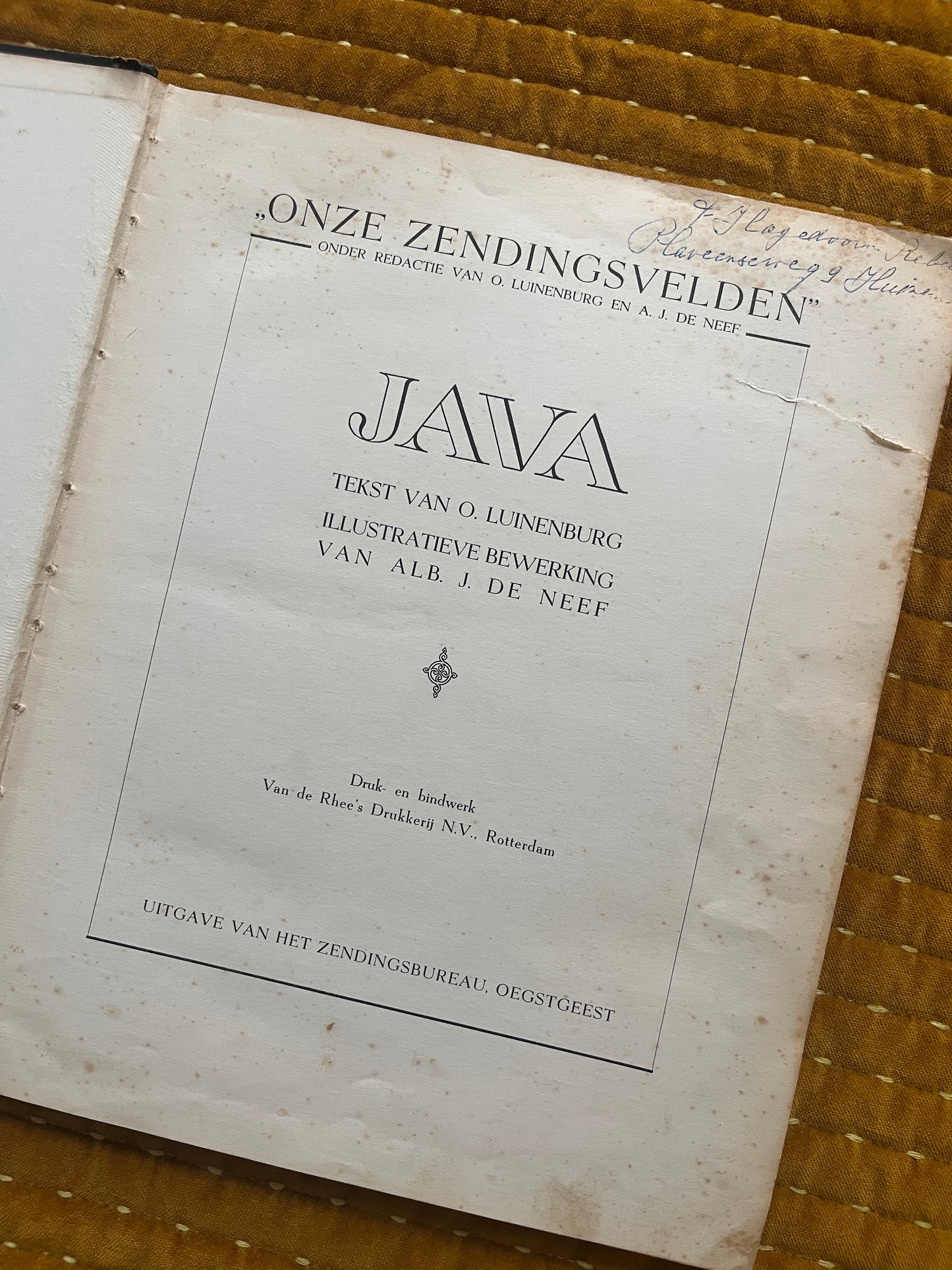 Java. Onze zendingsvelden plaatjesalbum 1940
