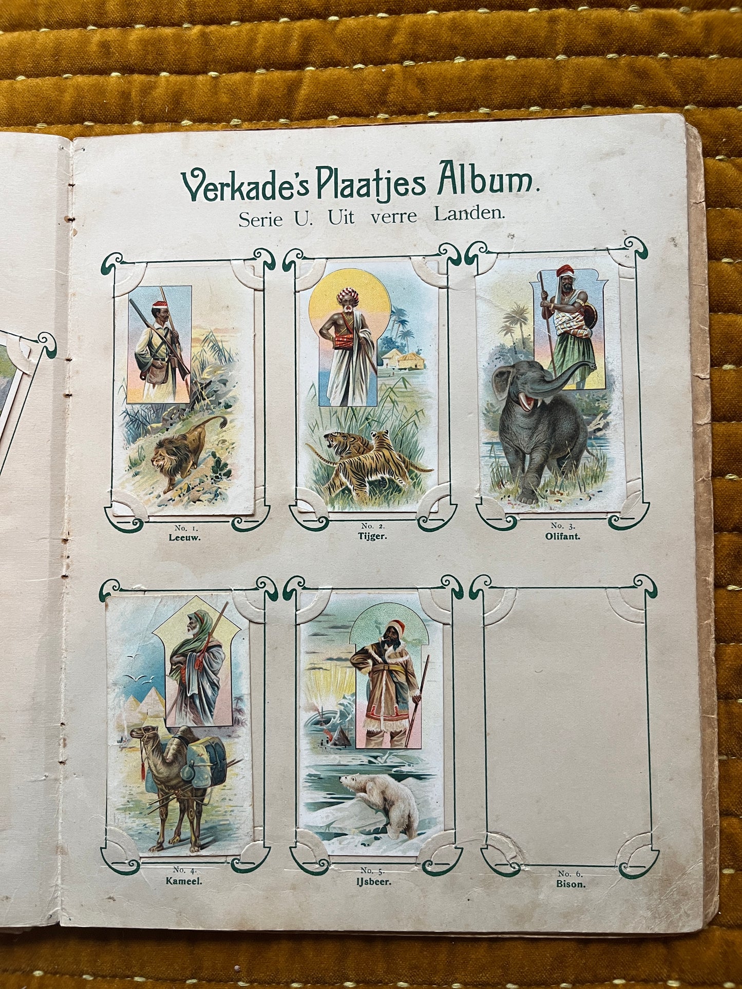 Verkade Bilderalbum 1 (1903) Lose Bilder Serie U Aus fernen Ländern