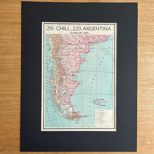 Zuidelijk deel Chili en Argentinië 1939