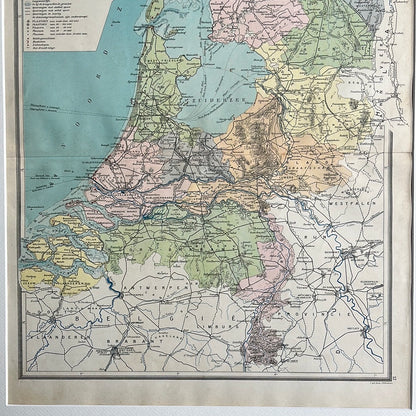 Niederlande-Übersichtskarte 1923