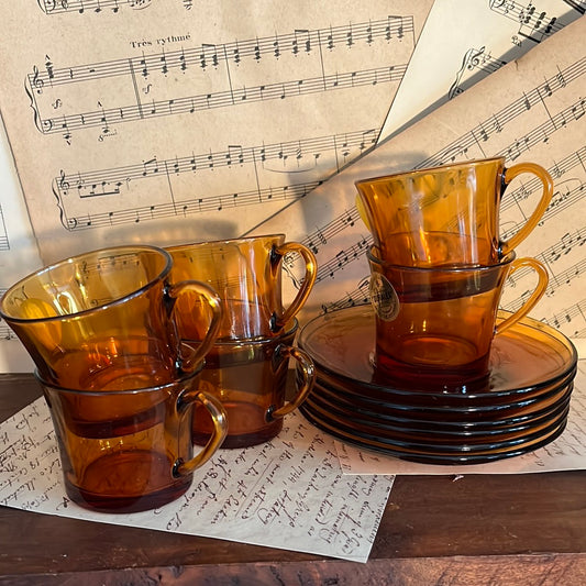 Vintage Duralex coffee cups