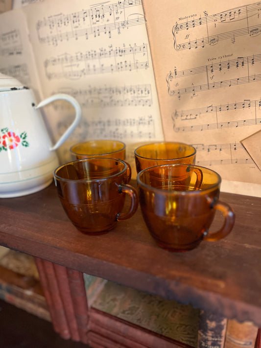 Set aus Vintage-Teegläsern aus Duralex