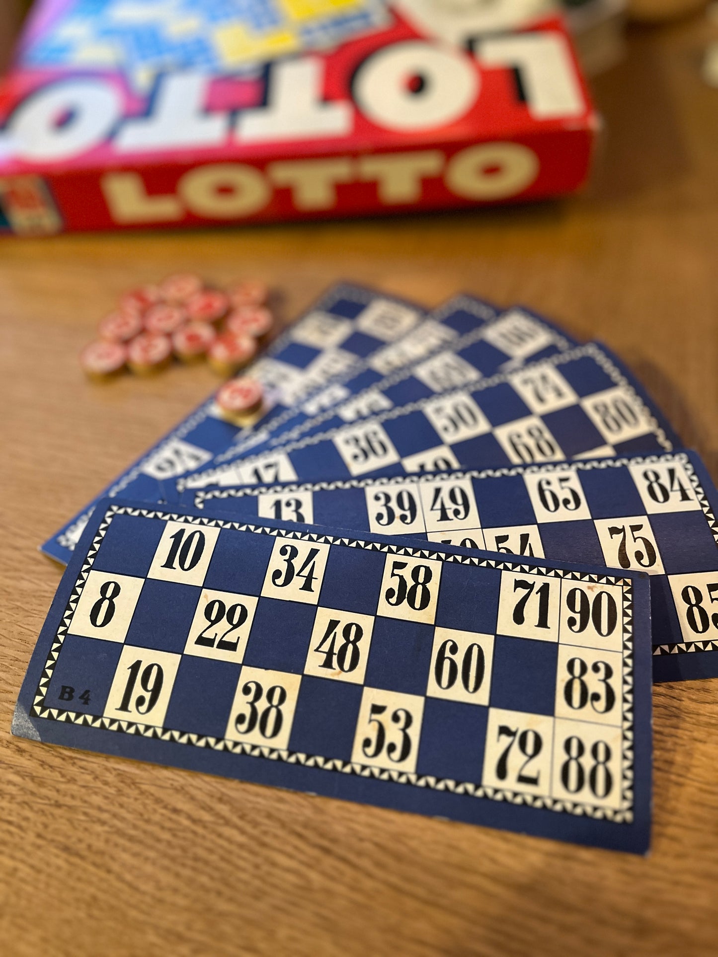 Vintage Lotto kaarten