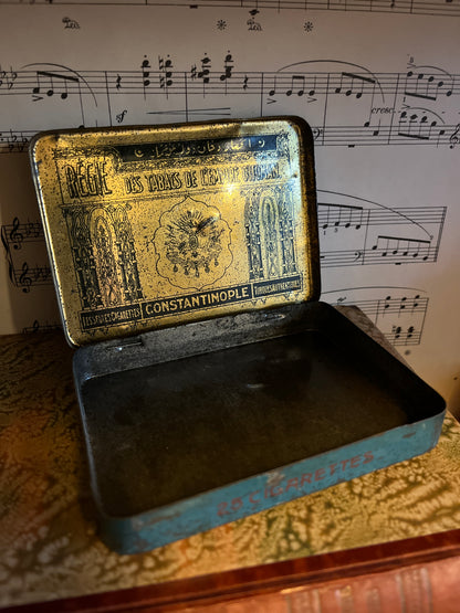 Antique French cigarette tin