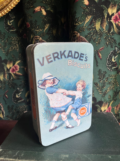 Verkade Biscuits blik blauw