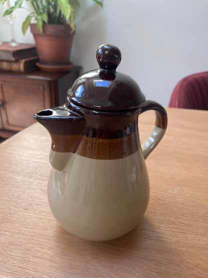 Koffiepot bruin keramiek