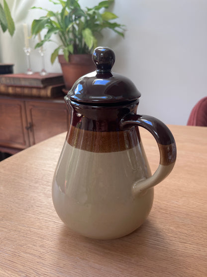 Koffiepot bruin keramiek