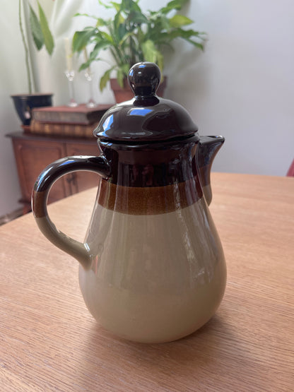 Koffiepot bruin keramiek