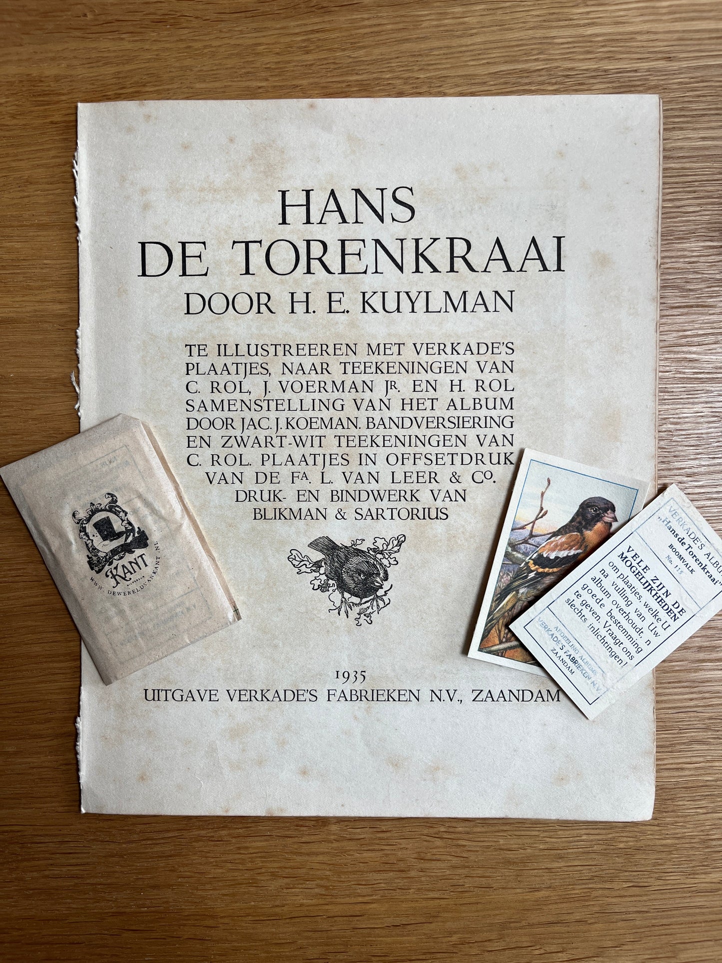 6 Verkade plaatjes Hans de Torenkraai 1935 (61-66)