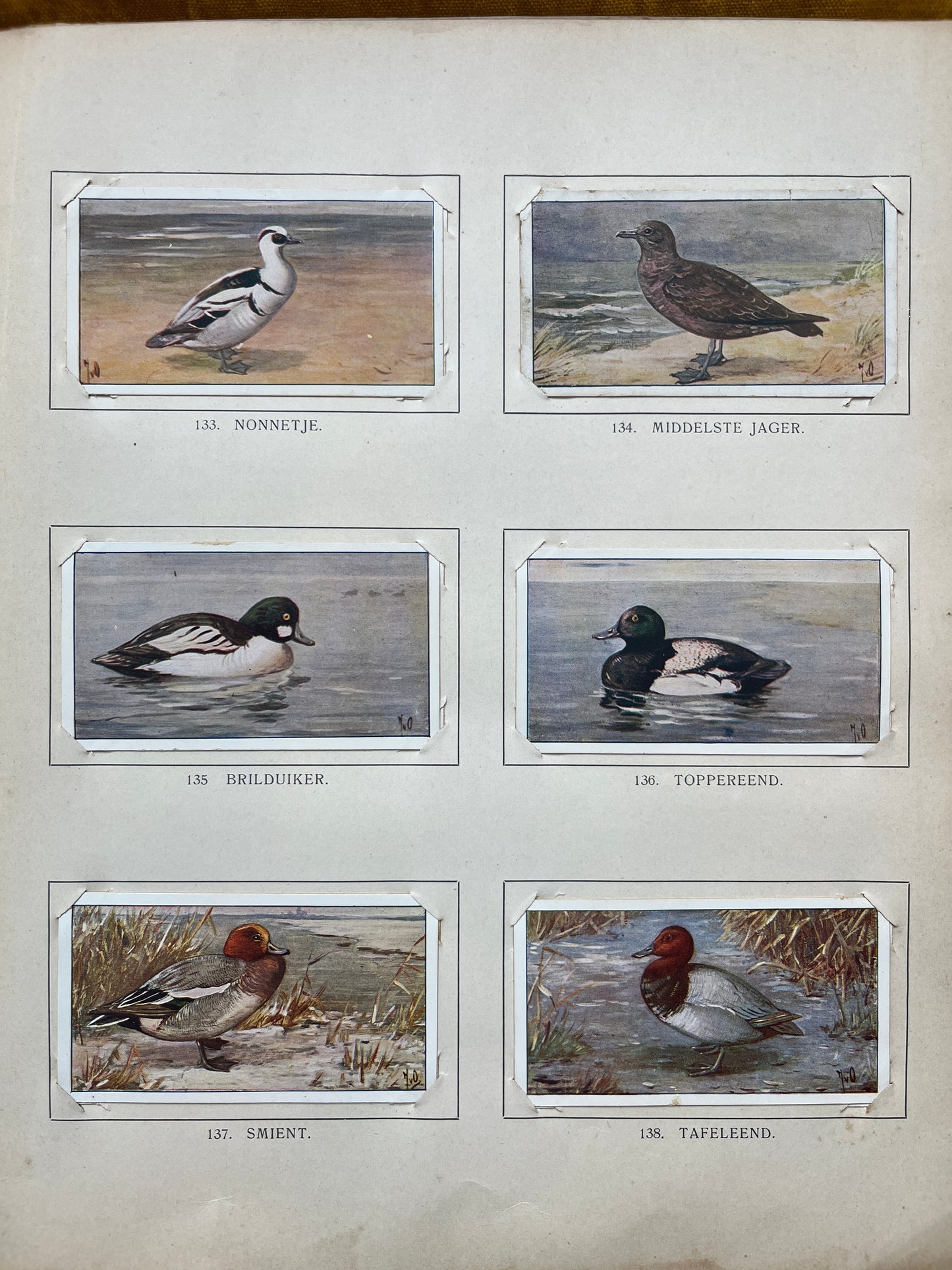 Losse Verkade plaatjes Winter (1909) 133-138