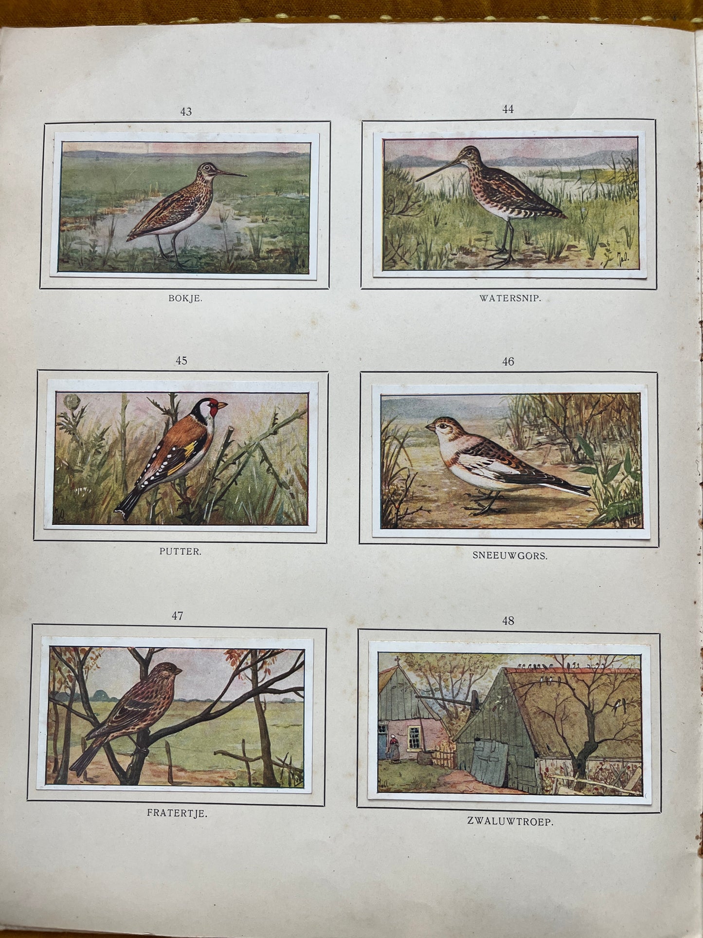 Losse Verkade plaatjes Herfst (1908) 43-48