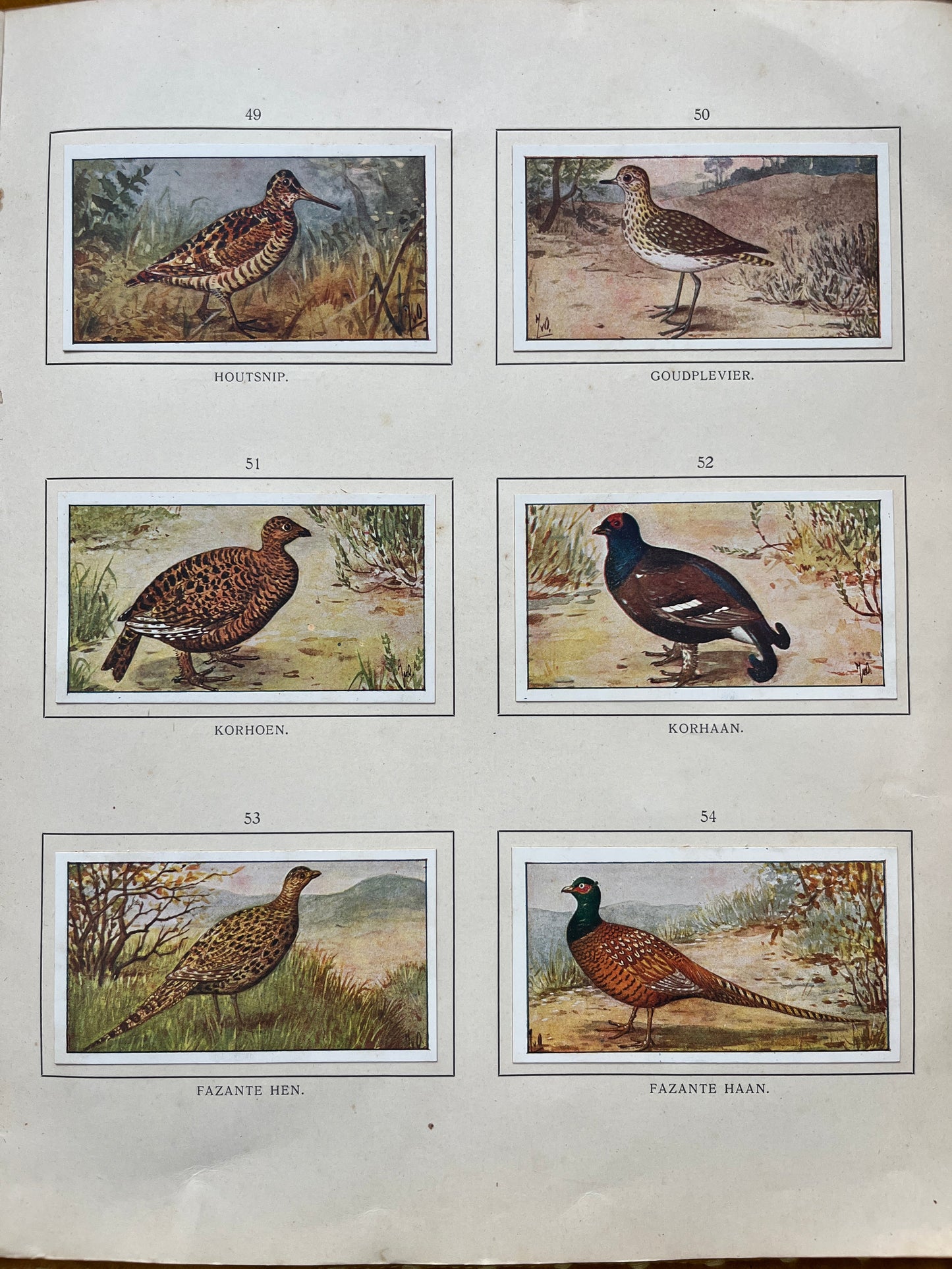 Loose Verkade pictures Autumn (1908) 49-54