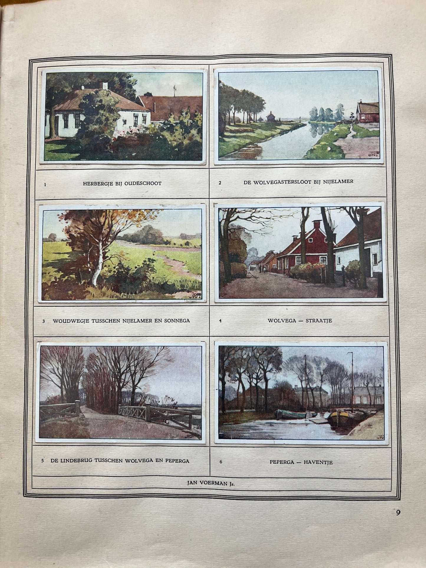 Losse Verkade plaatjes Friesland (1918) 1-6