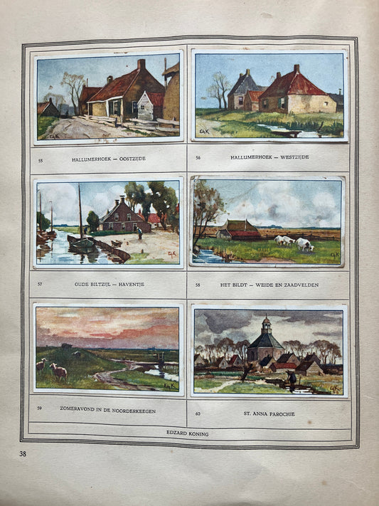 Losse Verkade plaatjes Friesland (1918) 55-60