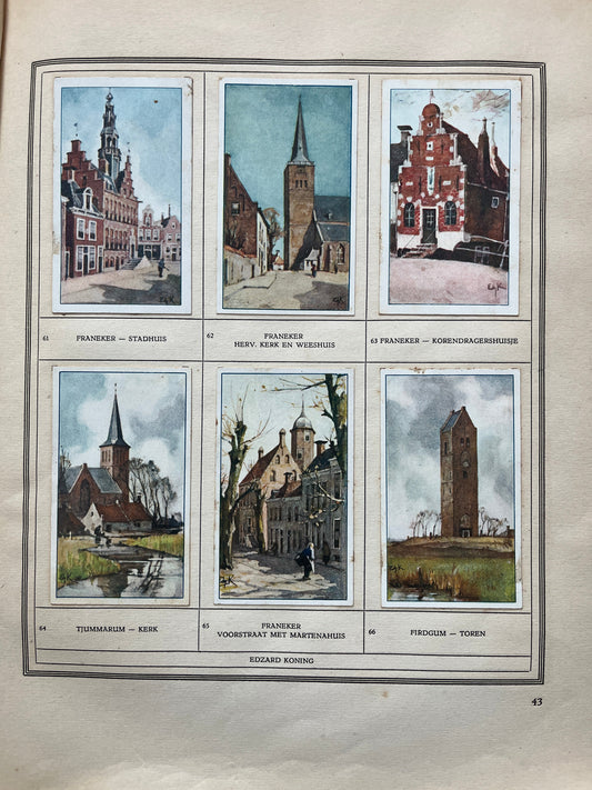 Losse Verkade plaatjes Friesland (1918) 61-66