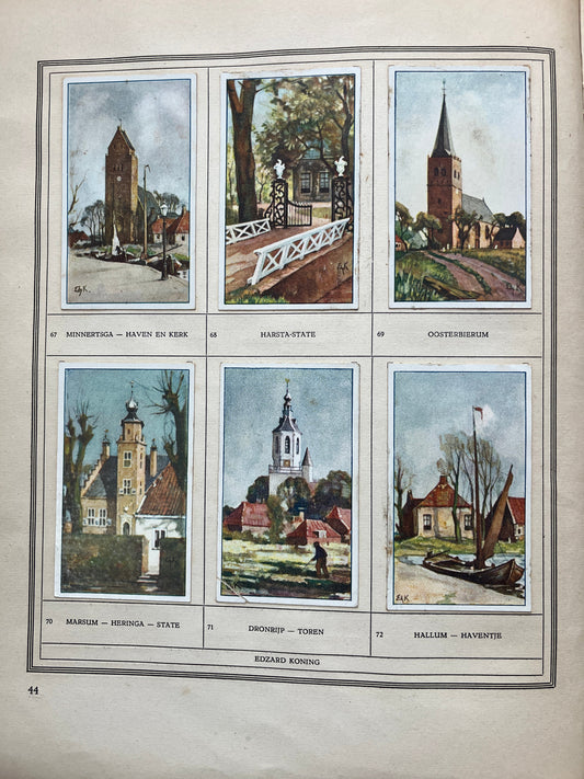 Losse Verkade plaatjes Friesland (1918) 67-72