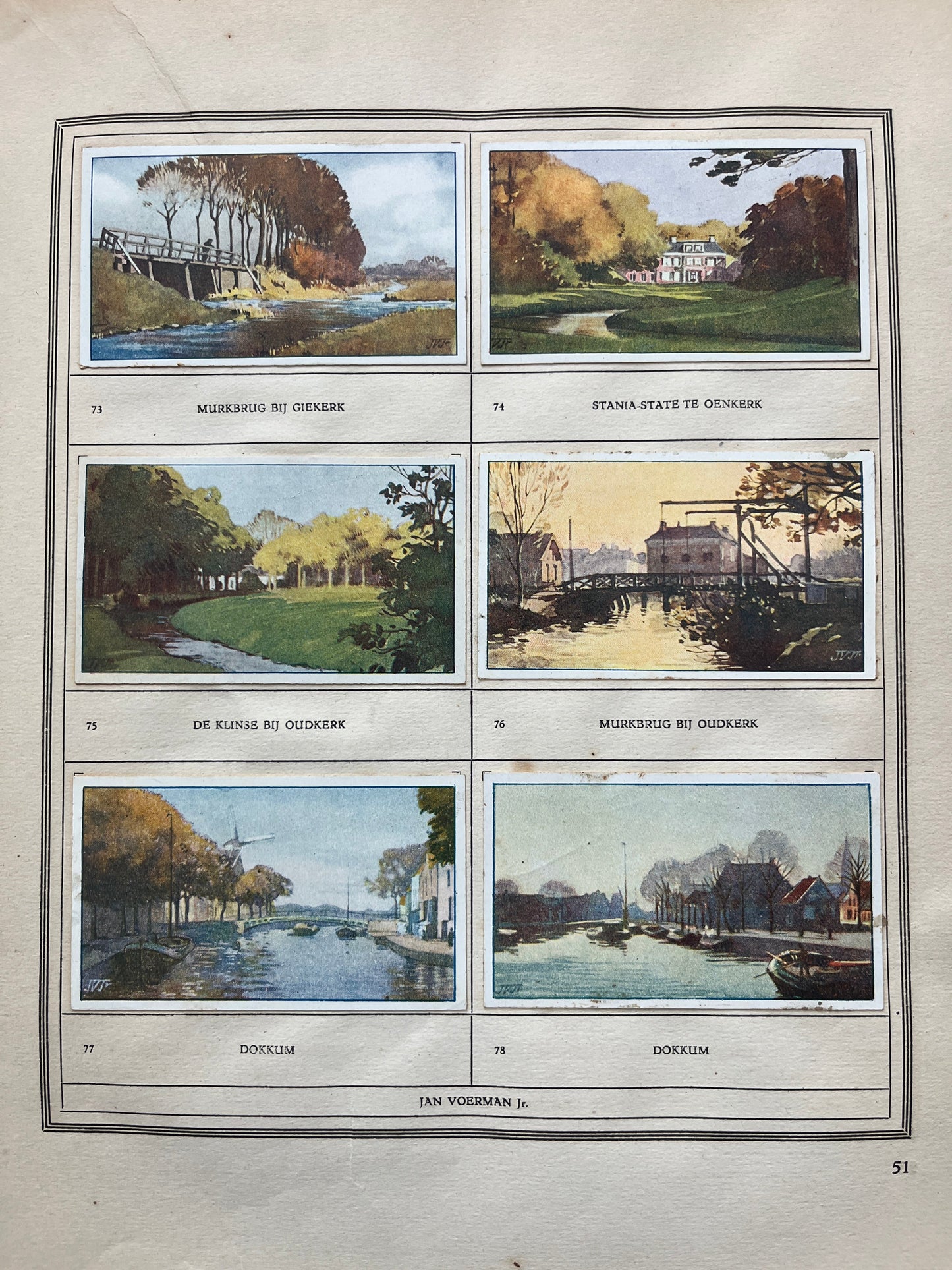 Losse Verkade plaatjes Friesland (1918) 73-78