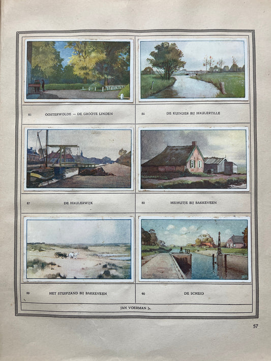 Losse Verkade plaatjes Friesland (1918) 85-90