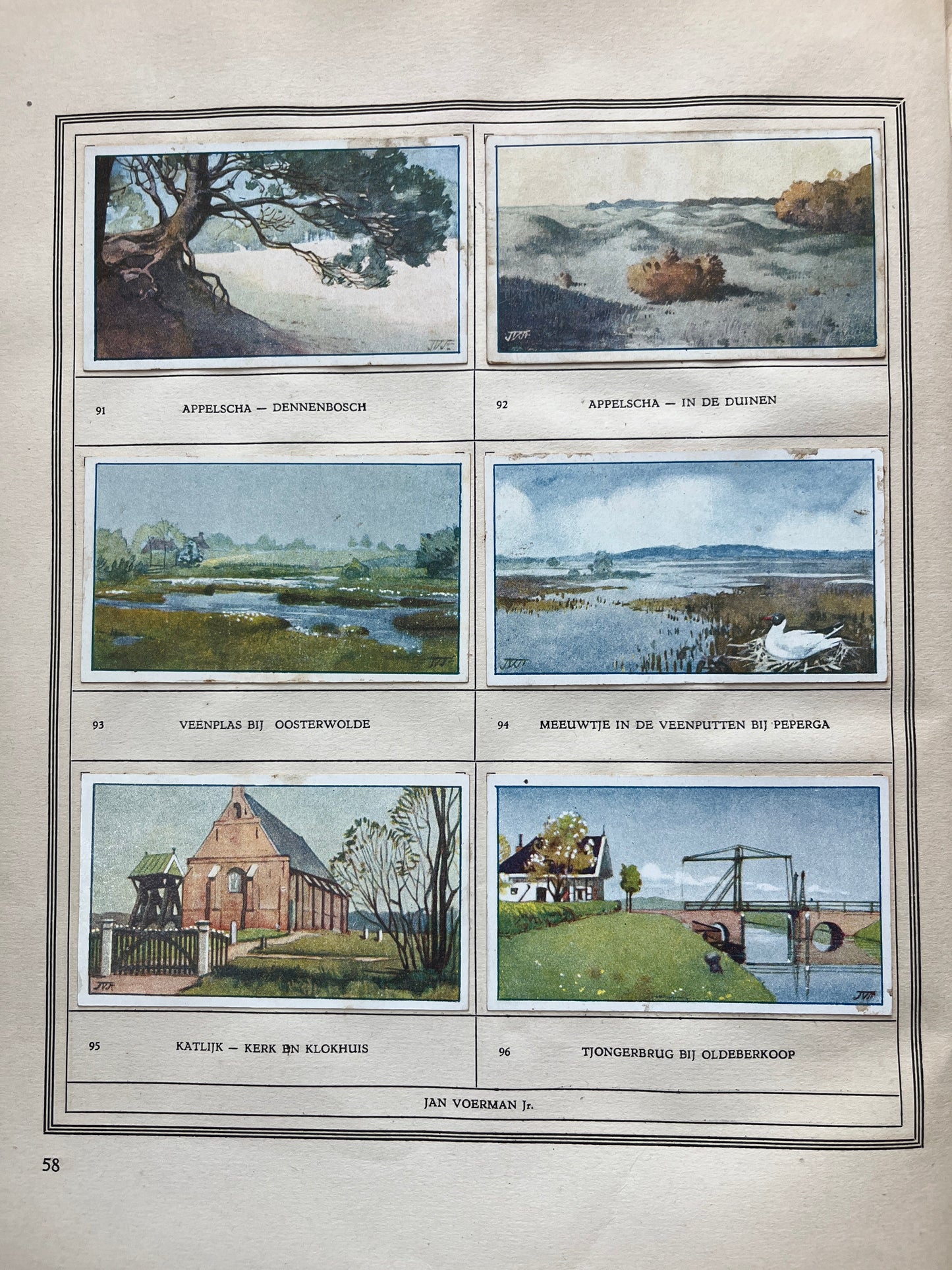 Losse Verkade plaatjes Friesland (1918) 91-96