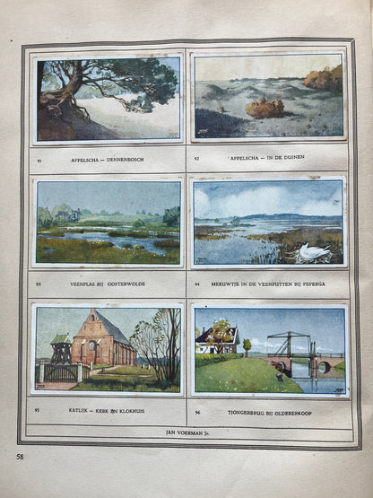 Losse Verkade plaatjes Friesland (1918) 91-96