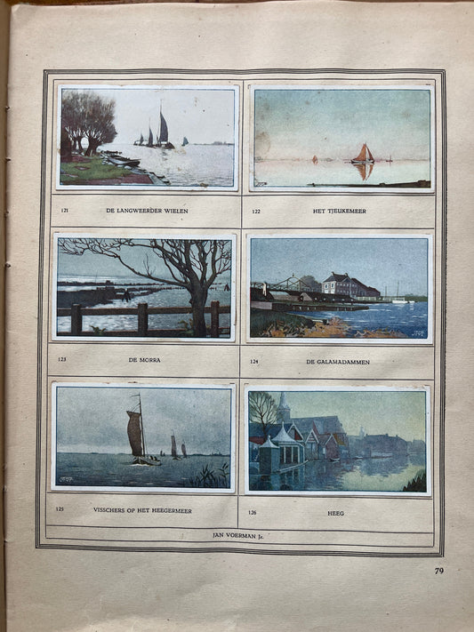Losse Verkade plaatjes Friesland (1918) 121-126