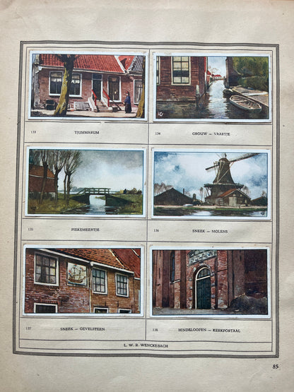 Losse Verkade plaatjes Friesland (1918) 133-138