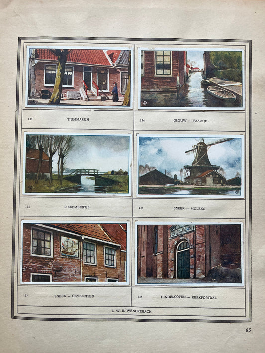 Losse Verkade plaatjes Friesland (1918) 133-138