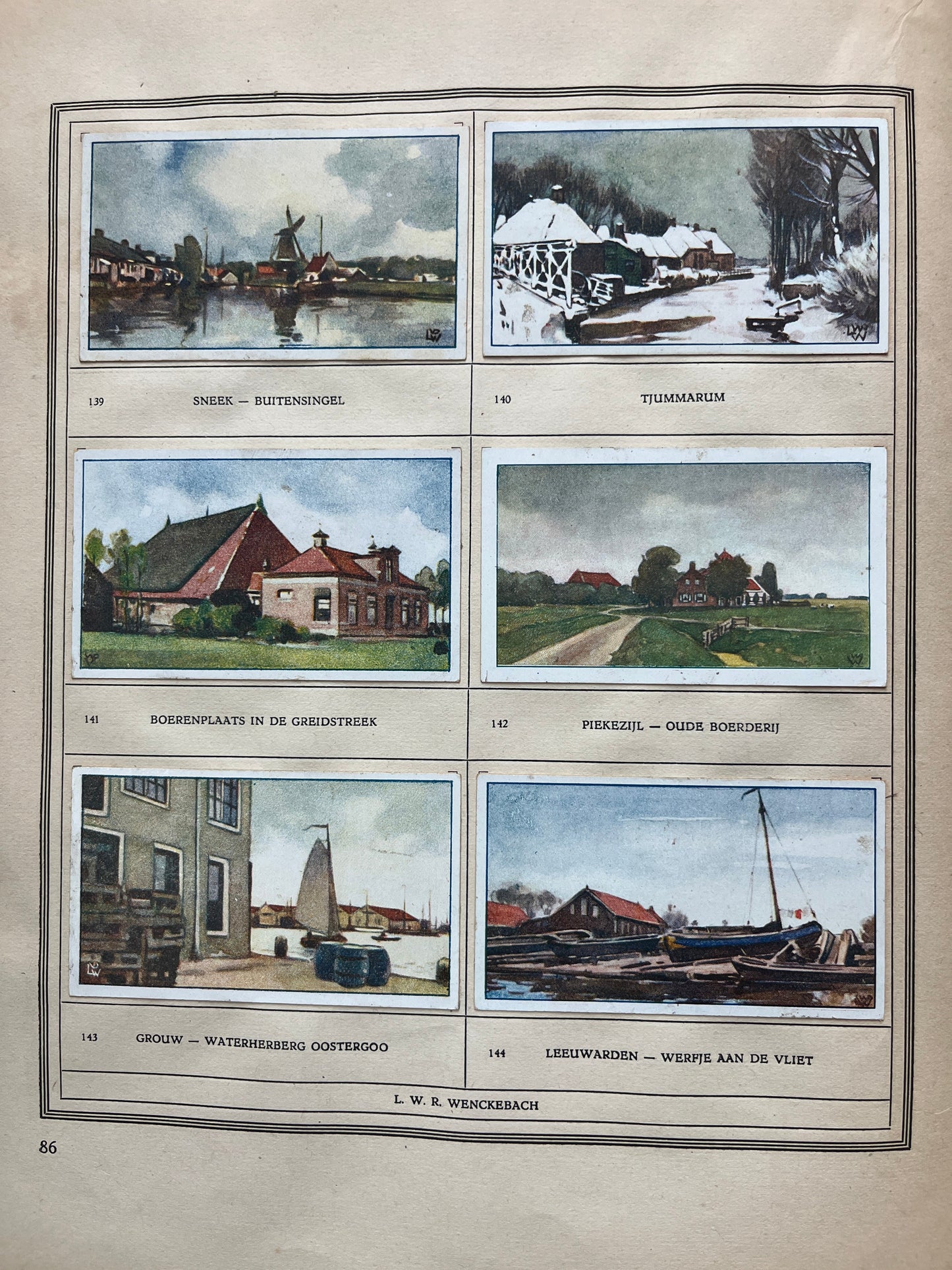 Loose Verkade pictures Friesland (1918) 139-144